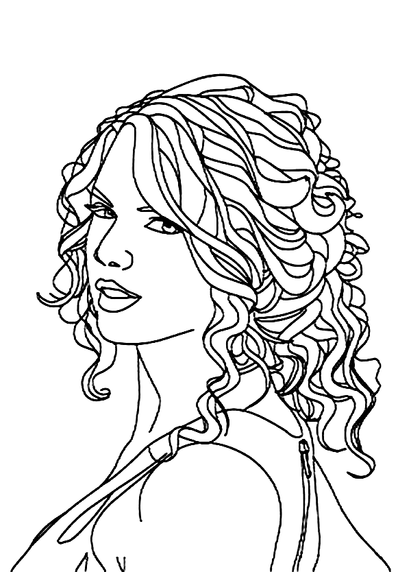 Taylor Swift Coloring Pages Printable 62