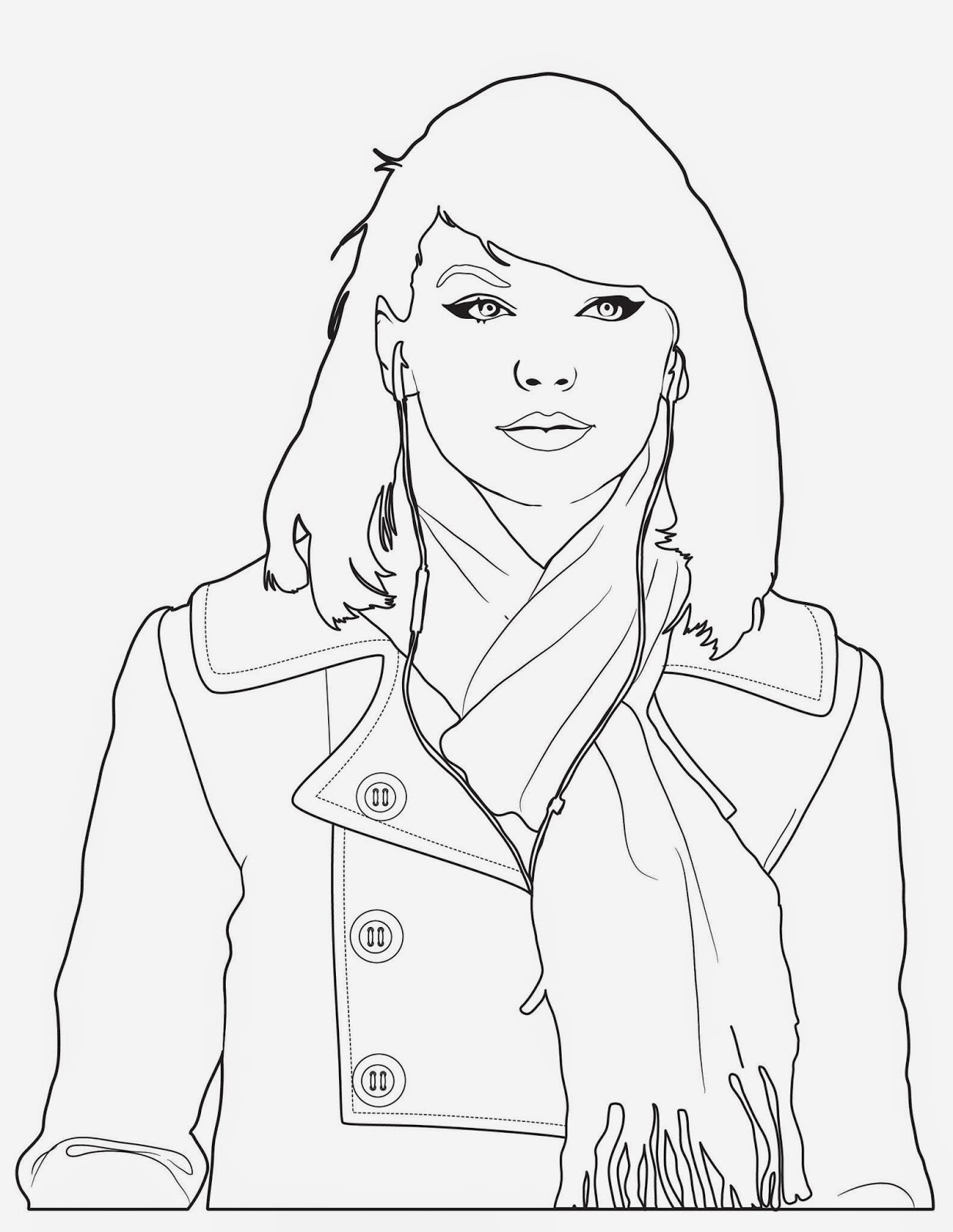 Taylor Swift Coloring Pages Printable 67