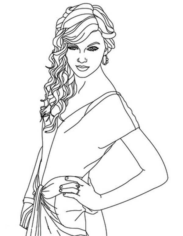 Taylor Swift Coloring Pages Printable 71