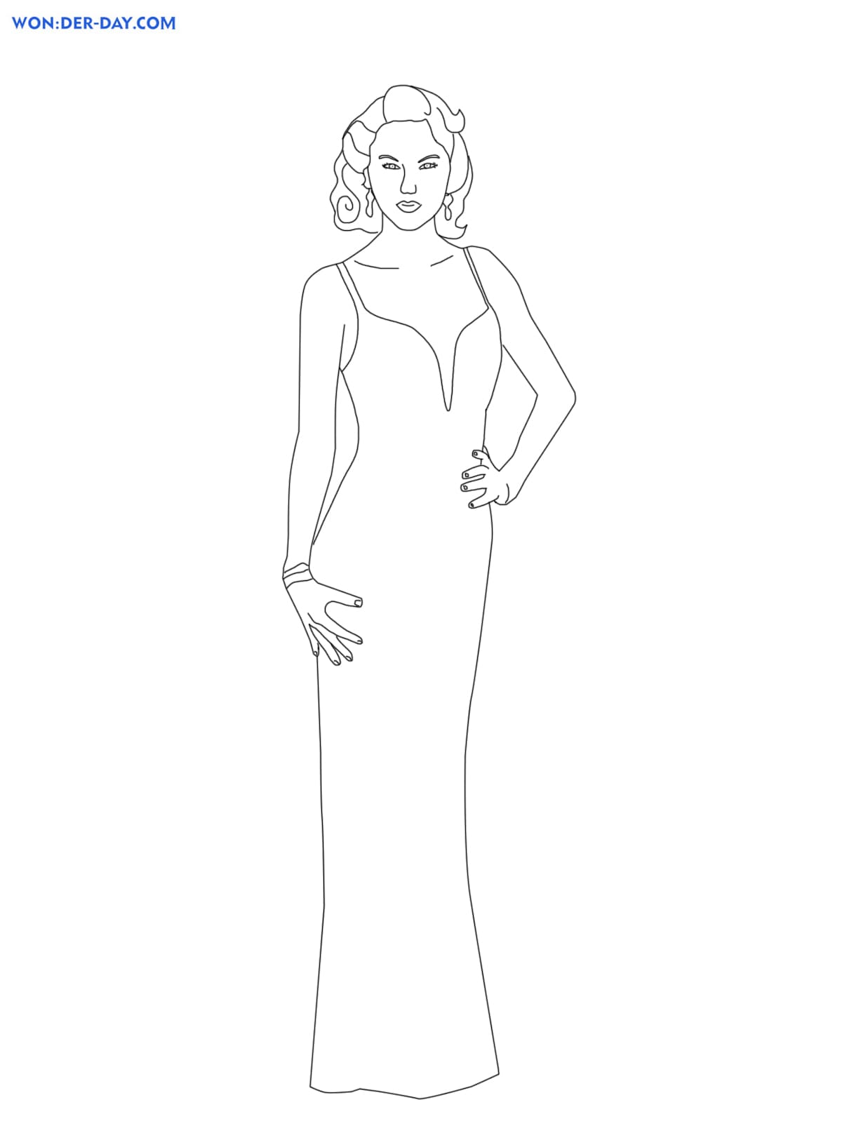 Taylor Swift Coloring Pages Printable 72