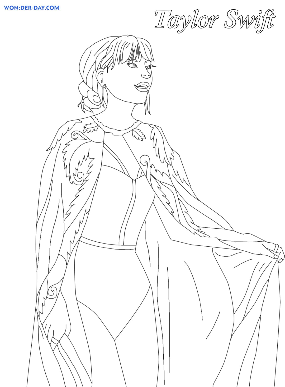 Taylor Swift Coloring Pages Printable 73