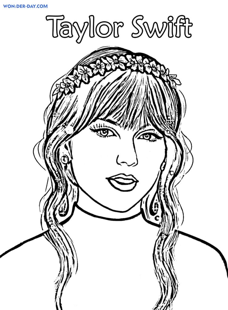 Taylor Swift Coloring Pages Printable 79