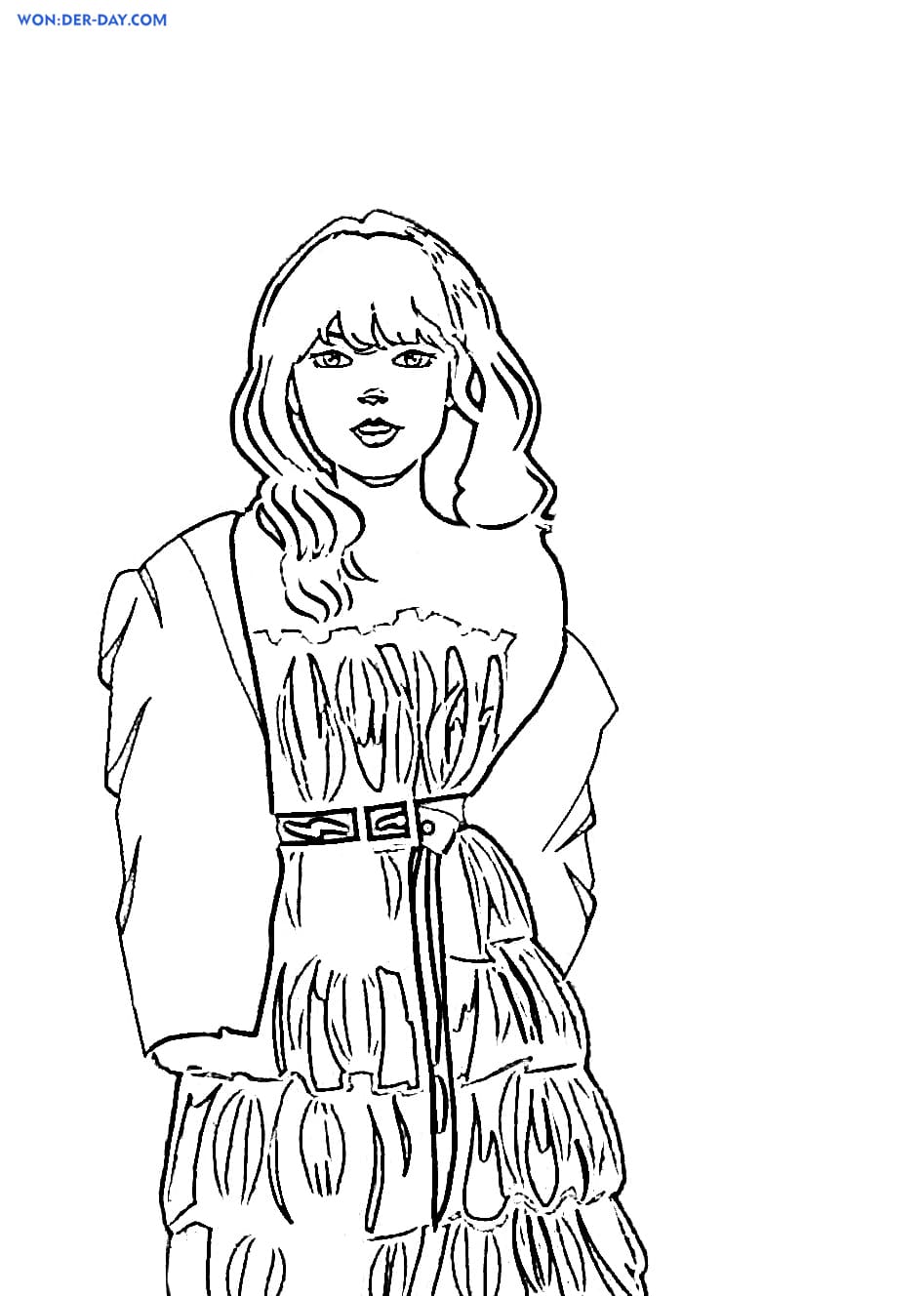 Taylor Swift Coloring Pages Printable 83