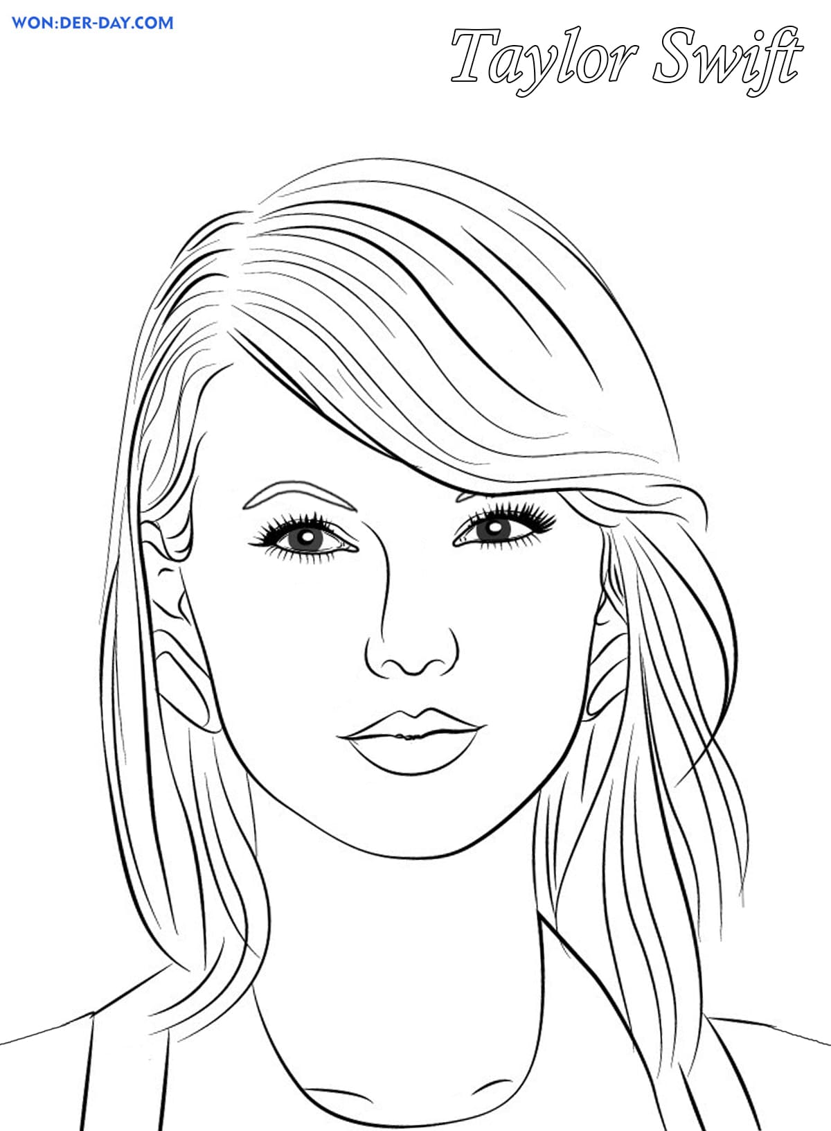 Taylor Swift Coloring Pages Printable 86