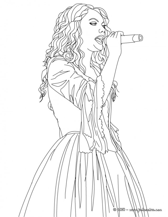 Taylor Swift Coloring Pages Printable 88