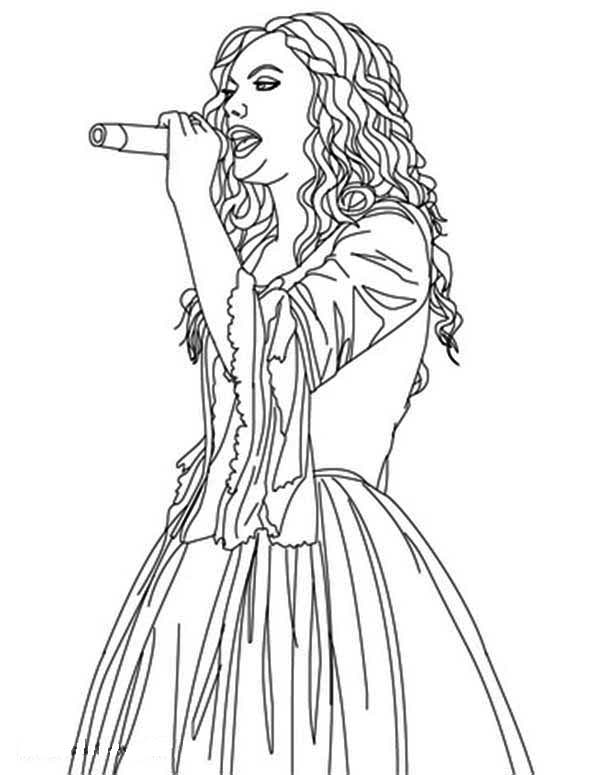 Taylor Swift Coloring Pages Printable 90