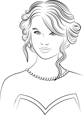 Taylor Swift Coloring Pages Printable 93