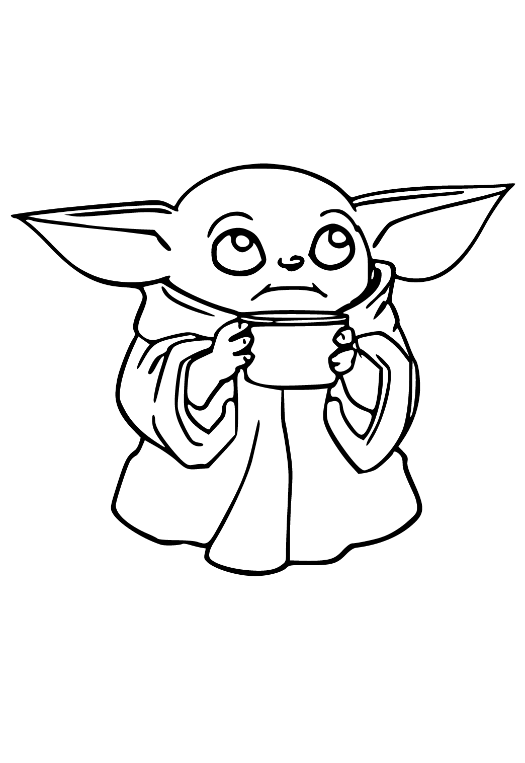 100+ Baby Yoda Coloring Pages 105