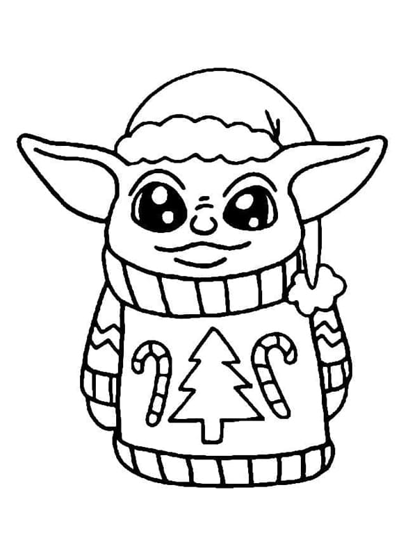 100+ Baby Yoda Coloring Pages 107