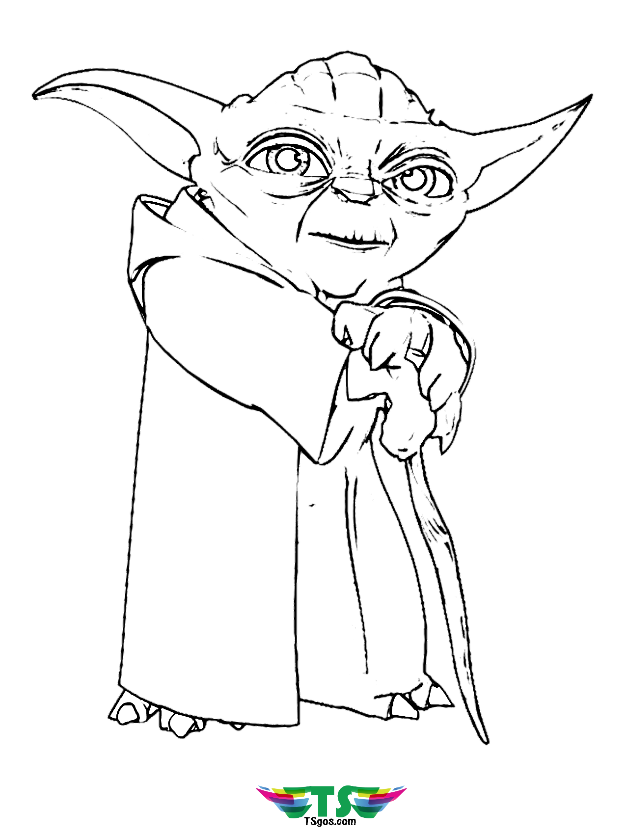 100+ Baby Yoda Coloring Pages 119