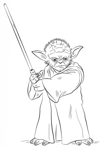 100+ Baby Yoda Coloring Pages 12