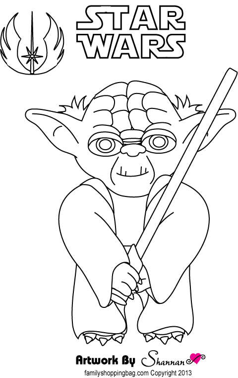 100+ Baby Yoda Coloring Pages 22