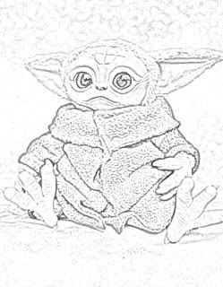 100+ Baby Yoda Coloring Pages 25