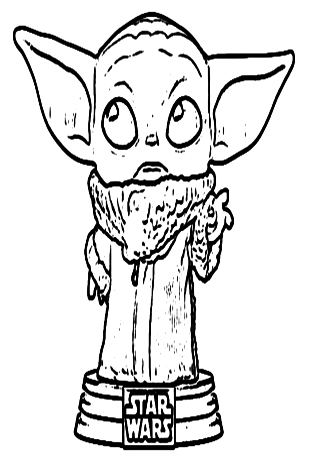 100+ Baby Yoda Coloring Pages 6