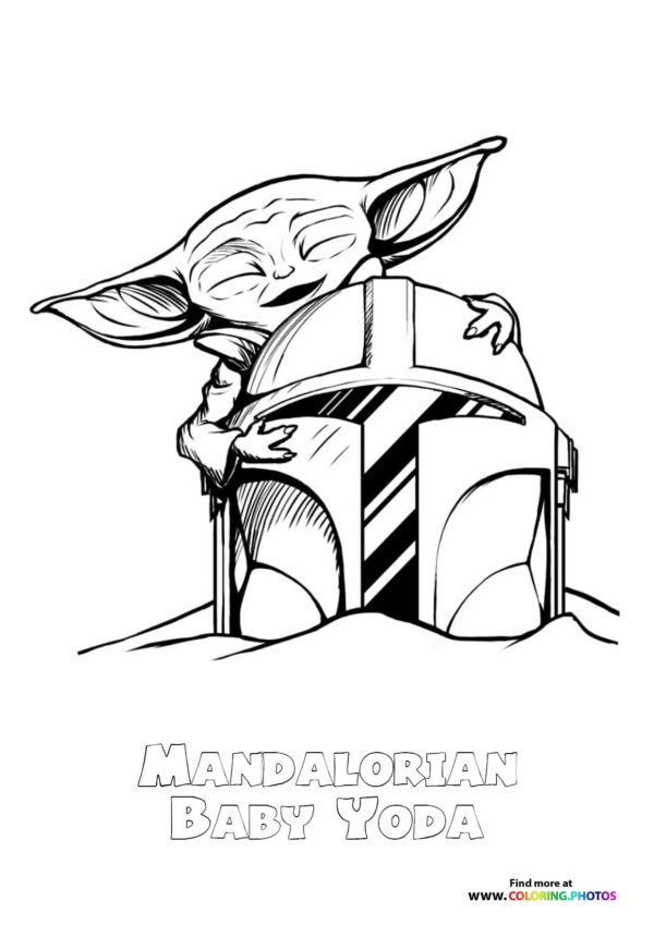 100+ Baby Yoda Coloring Pages 68