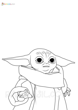 100+ Baby Yoda Coloring Pages 82