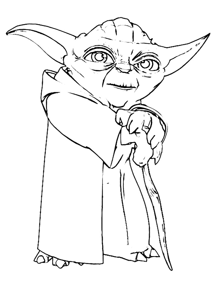 100+ Baby Yoda Coloring Pages 84