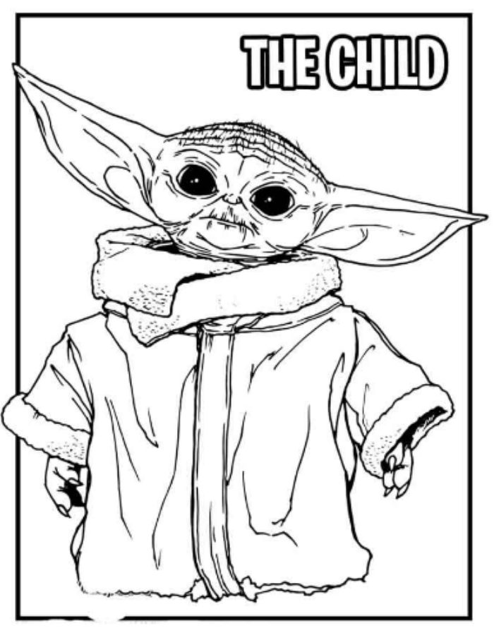 100+ Baby Yoda Coloring Pages 91