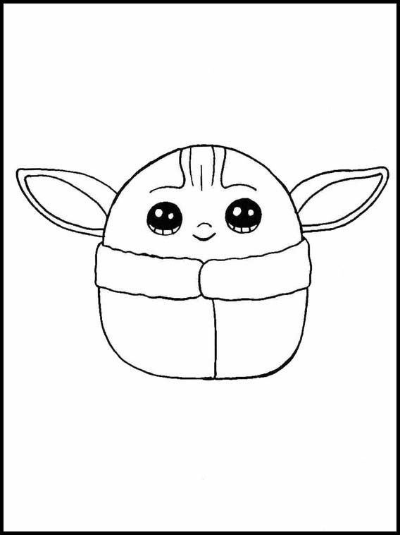 100+ Baby Yoda Coloring Pages 95