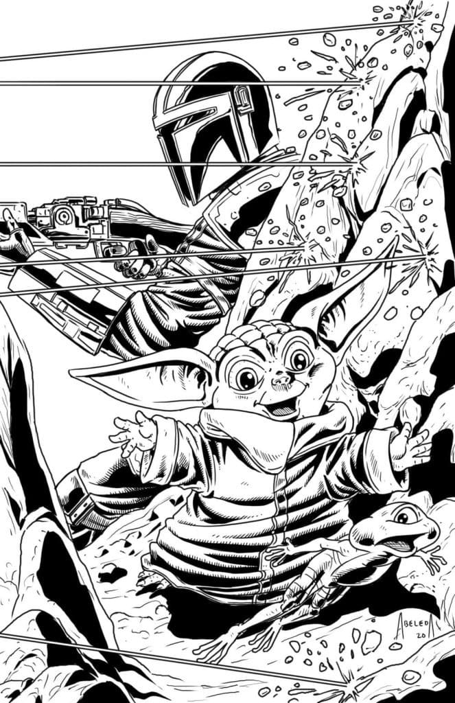 100+ Baby Yoda Coloring Pages 97