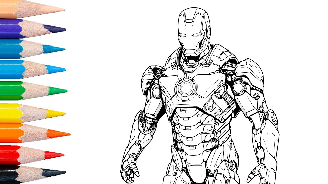 100+ Iron Man Coloring Pages: Suit Up 15