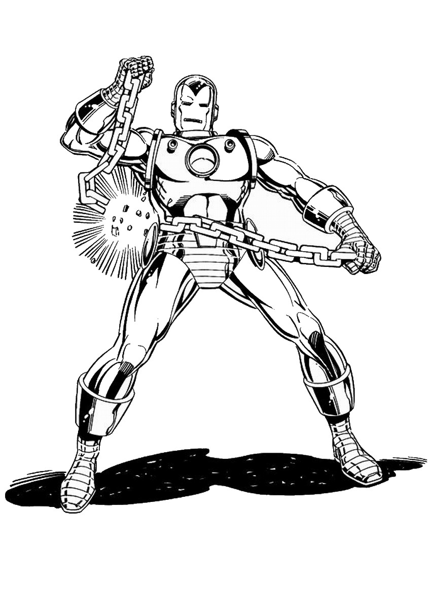 100+ Iron Man Coloring Pages: Suit Up 24