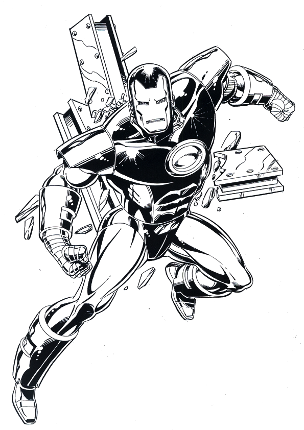 100+ Iron Man Coloring Pages: Suit Up 9