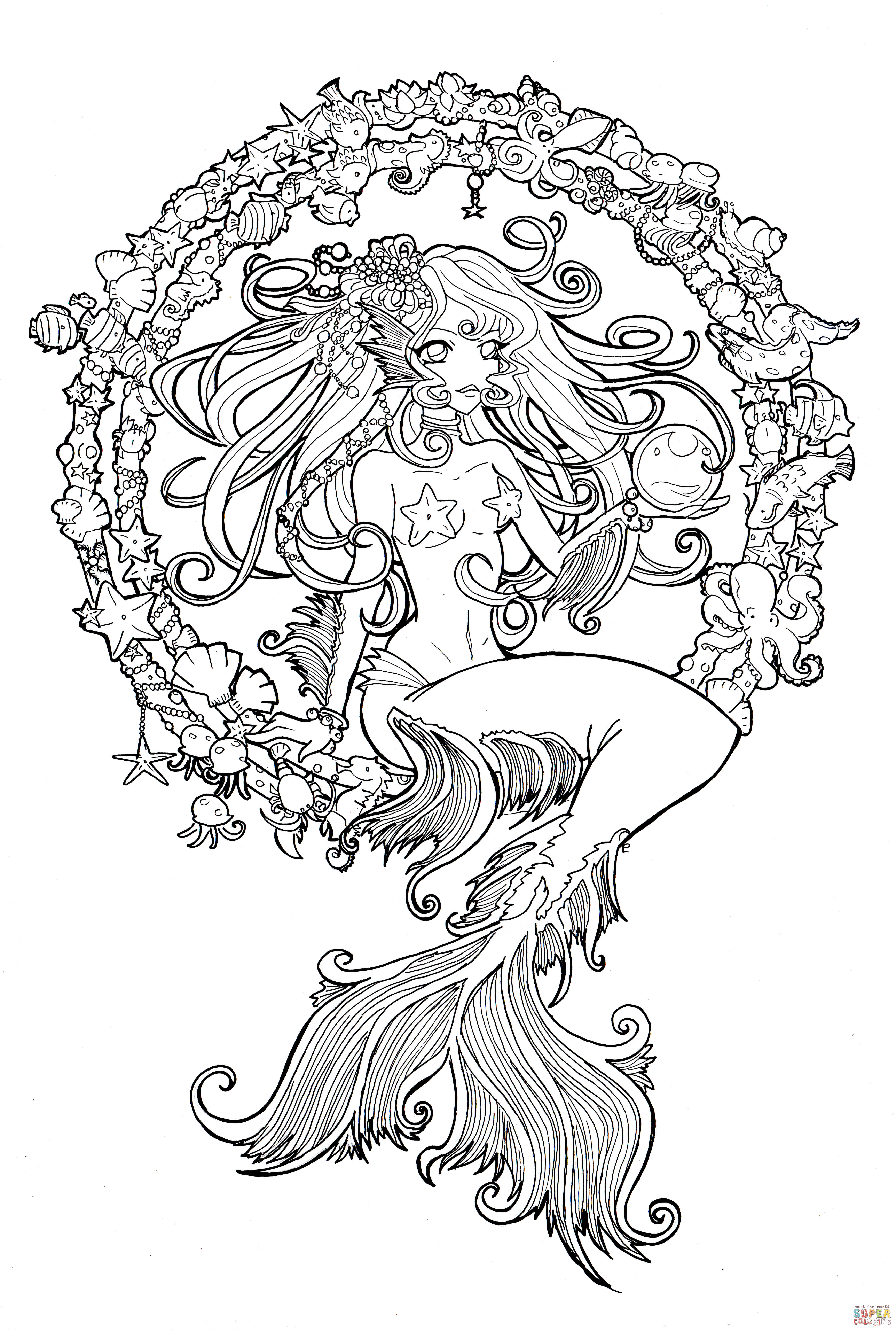 140+ Coloring Page Mermaid: Dive into a Sea of Colors 1