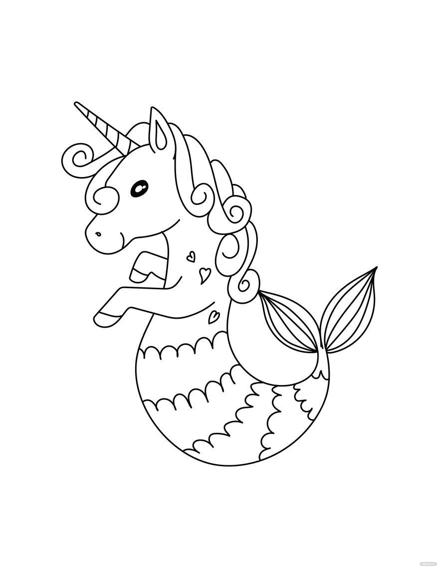 140+ Coloring Page Mermaid: Dive into a Sea of Colors 103