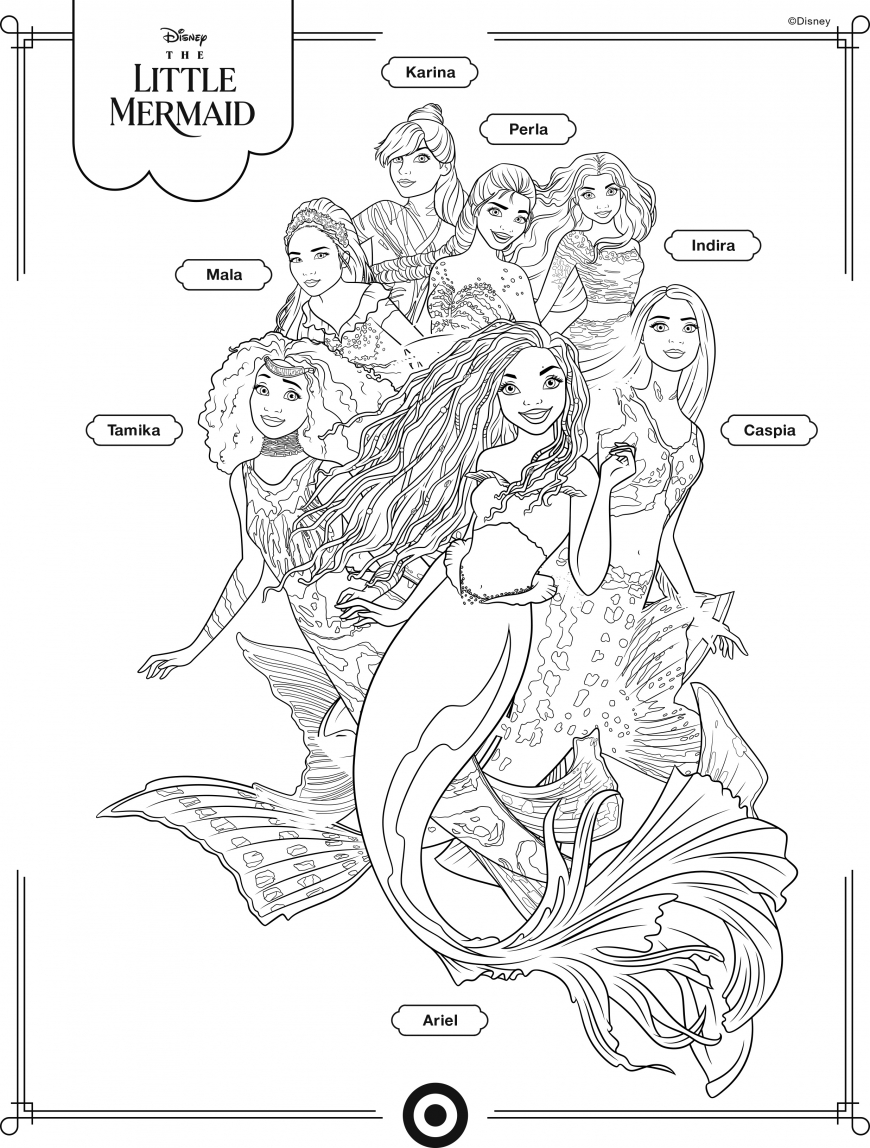 140+ Coloring Page Mermaid: Dive into a Sea of Colors 106