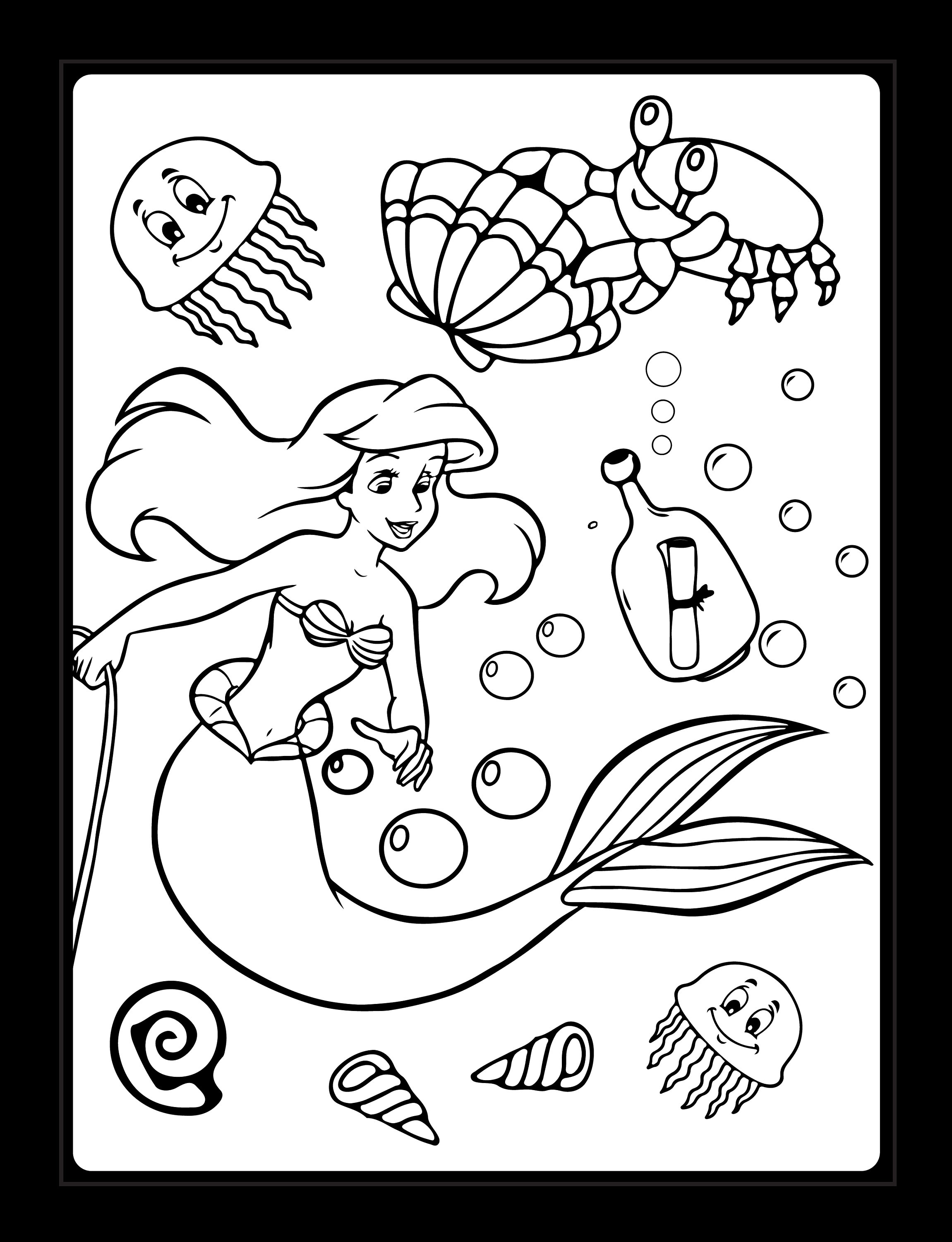 140+ Coloring Page Mermaid: Dive into a Sea of Colors 11