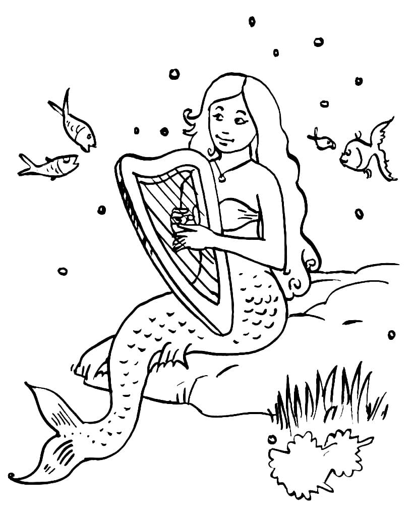 140+ Coloring Page Mermaid: Dive into a Sea of Colors 116