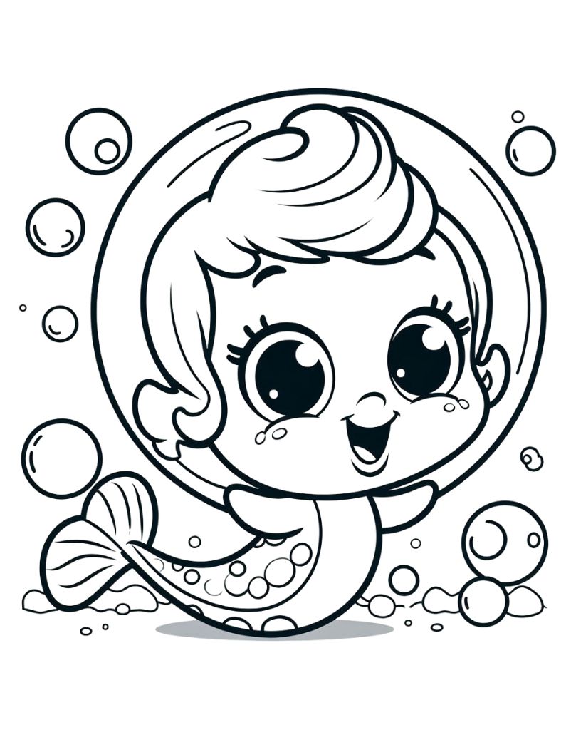 140+ Coloring Page Mermaid: Dive into a Sea of Colors 120