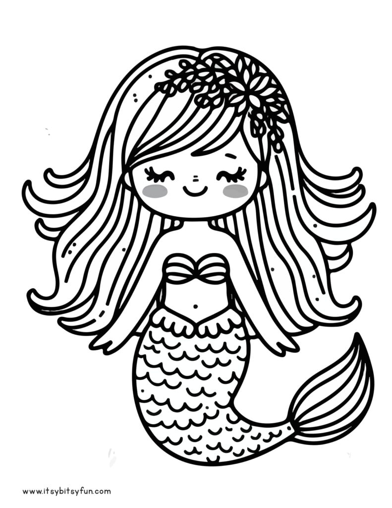 140+ Coloring Page Mermaid: Dive into a Sea of Colors 128