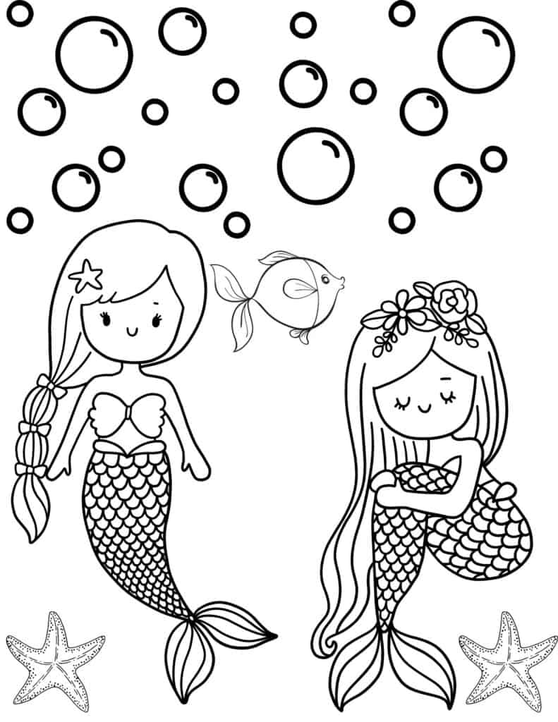 140+ Coloring Page Mermaid: Dive into a Sea of Colors 130