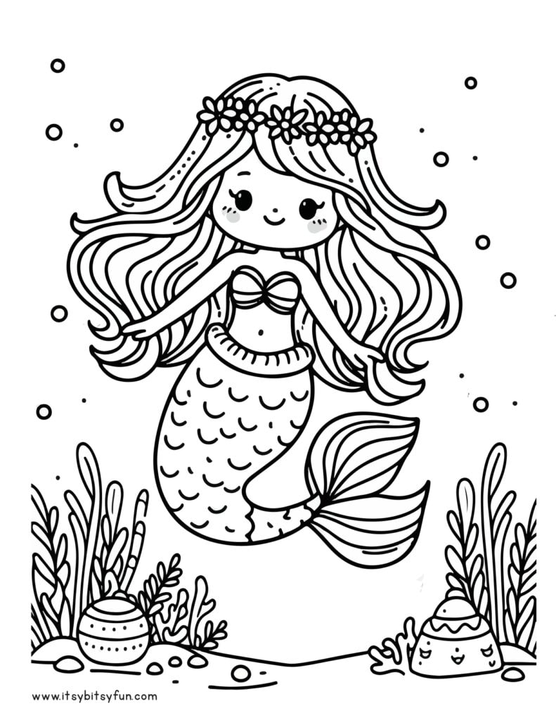 140+ Coloring Page Mermaid: Dive into a Sea of Colors 132