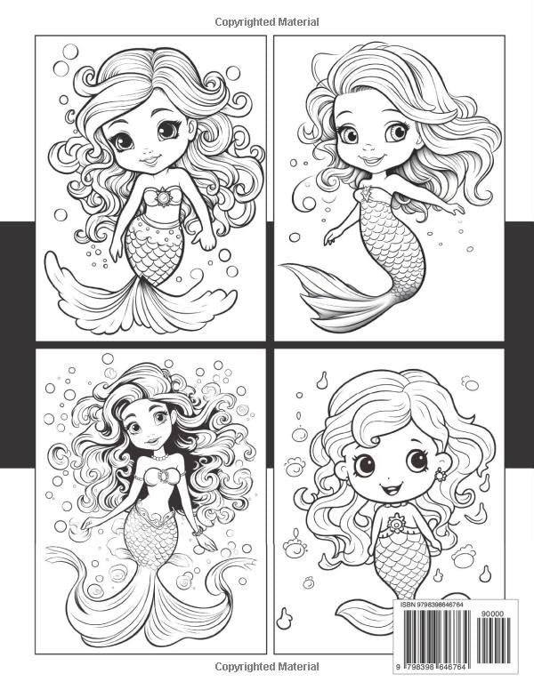 140+ Coloring Page Mermaid: Dive into a Sea of Colors 138