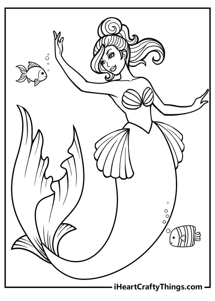 140+ Coloring Page Mermaid: Dive into a Sea of Colors 146