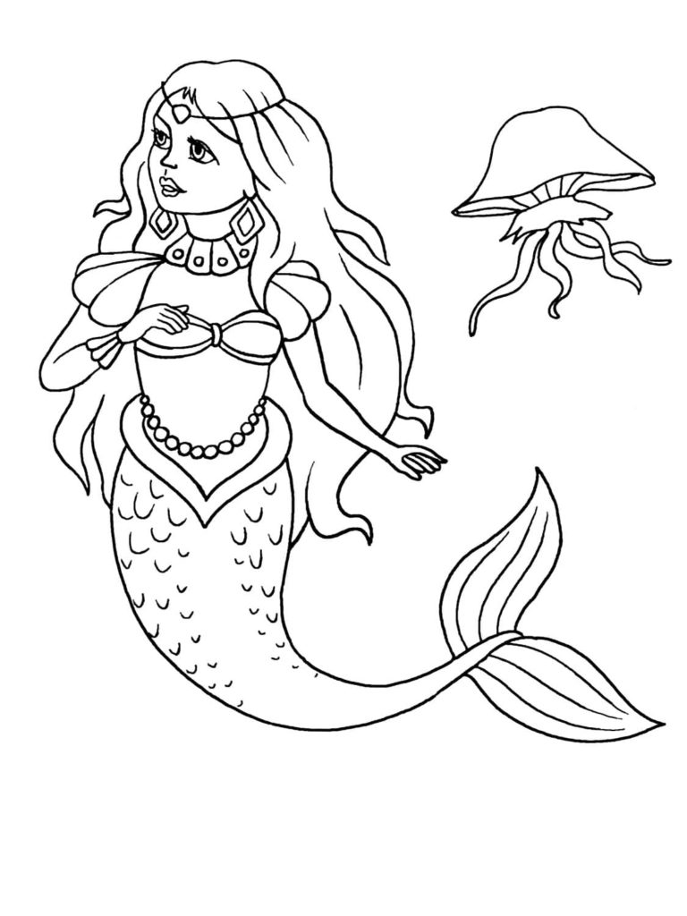 140+ Coloring Page Mermaid: Dive into a Sea of Colors 148