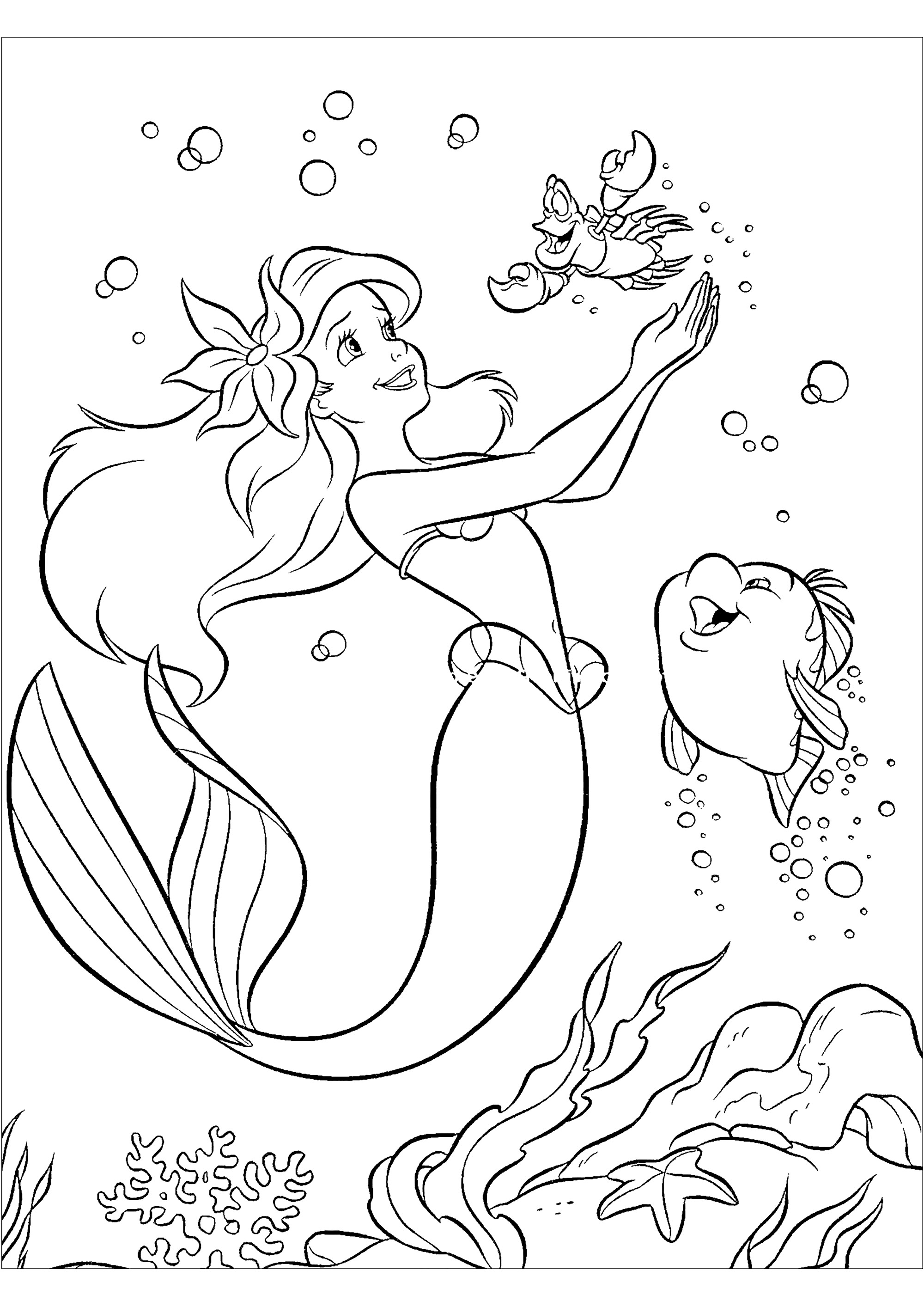 140+ Coloring Page Mermaid: Dive into a Sea of Colors 18