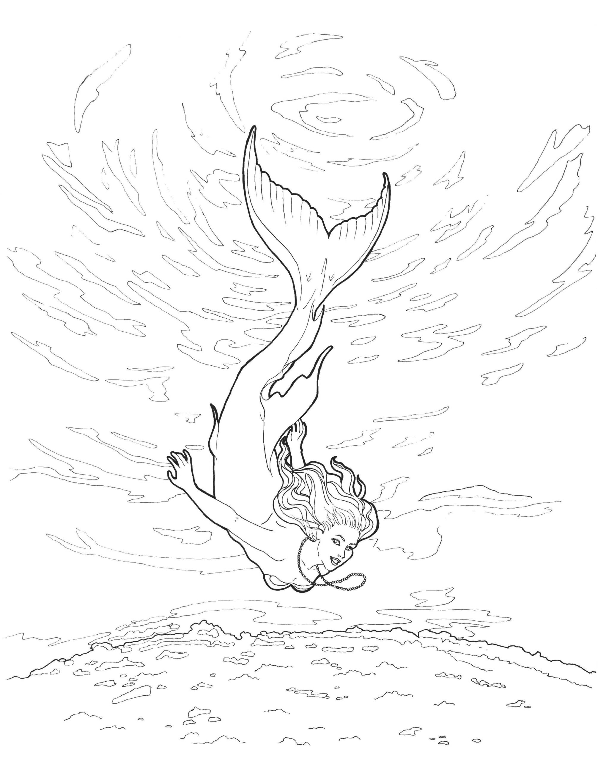 140+ Coloring Page Mermaid: Dive into a Sea of Colors 23