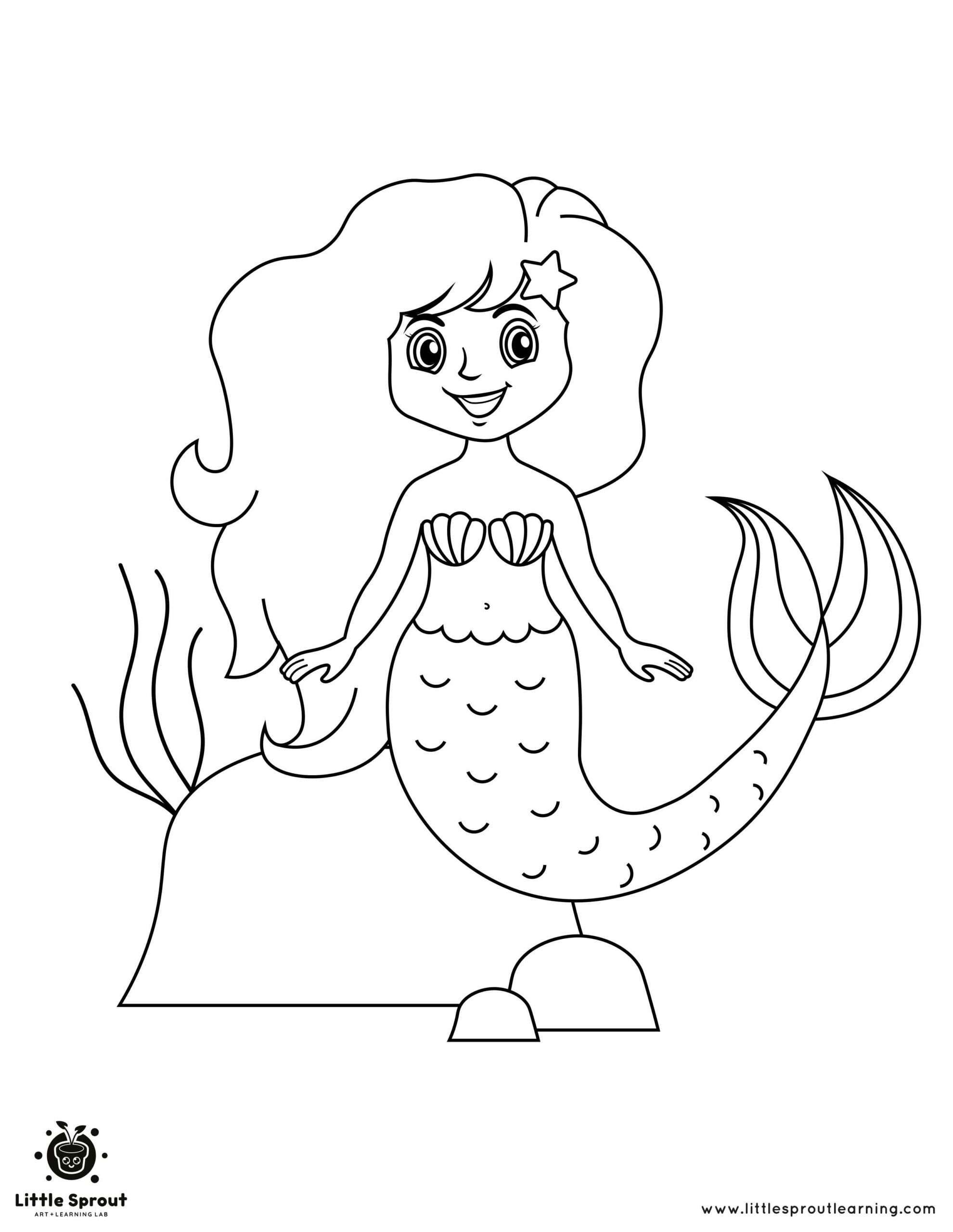 140+ Coloring Page Mermaid: Dive into a Sea of Colors 24