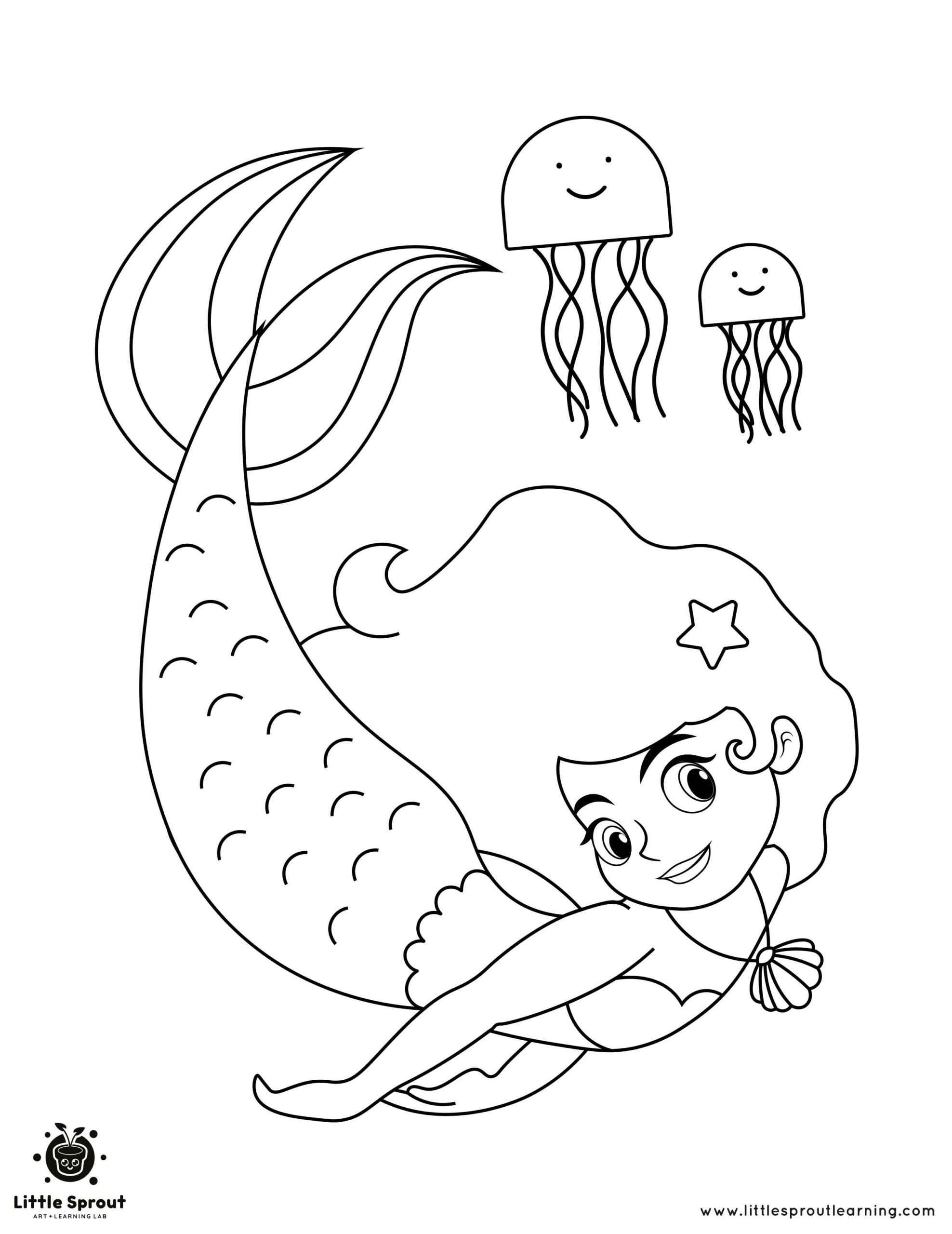 140+ Coloring Page Mermaid: Dive into a Sea of Colors 29