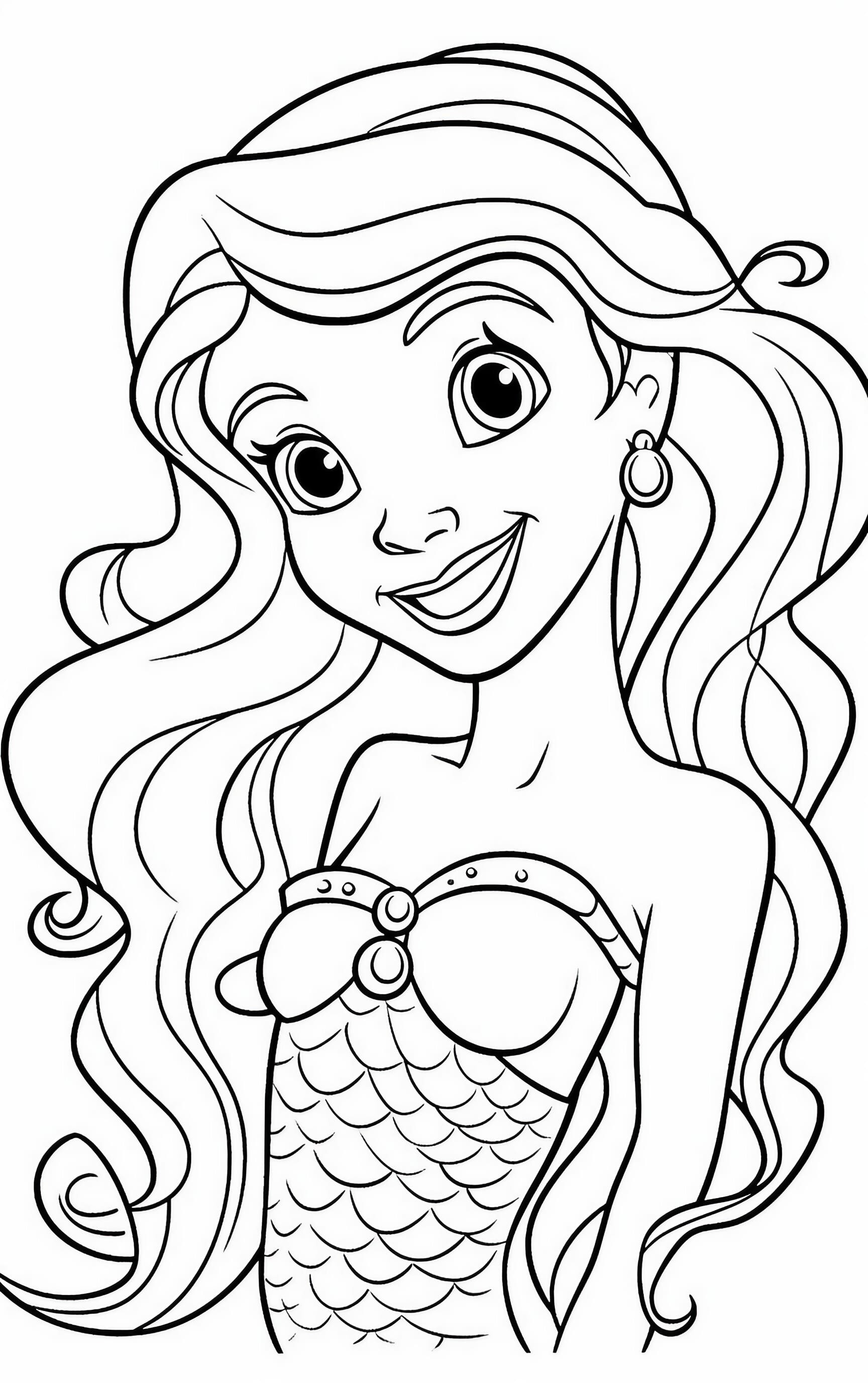 140+ Coloring Page Mermaid: Dive into a Sea of Colors 32