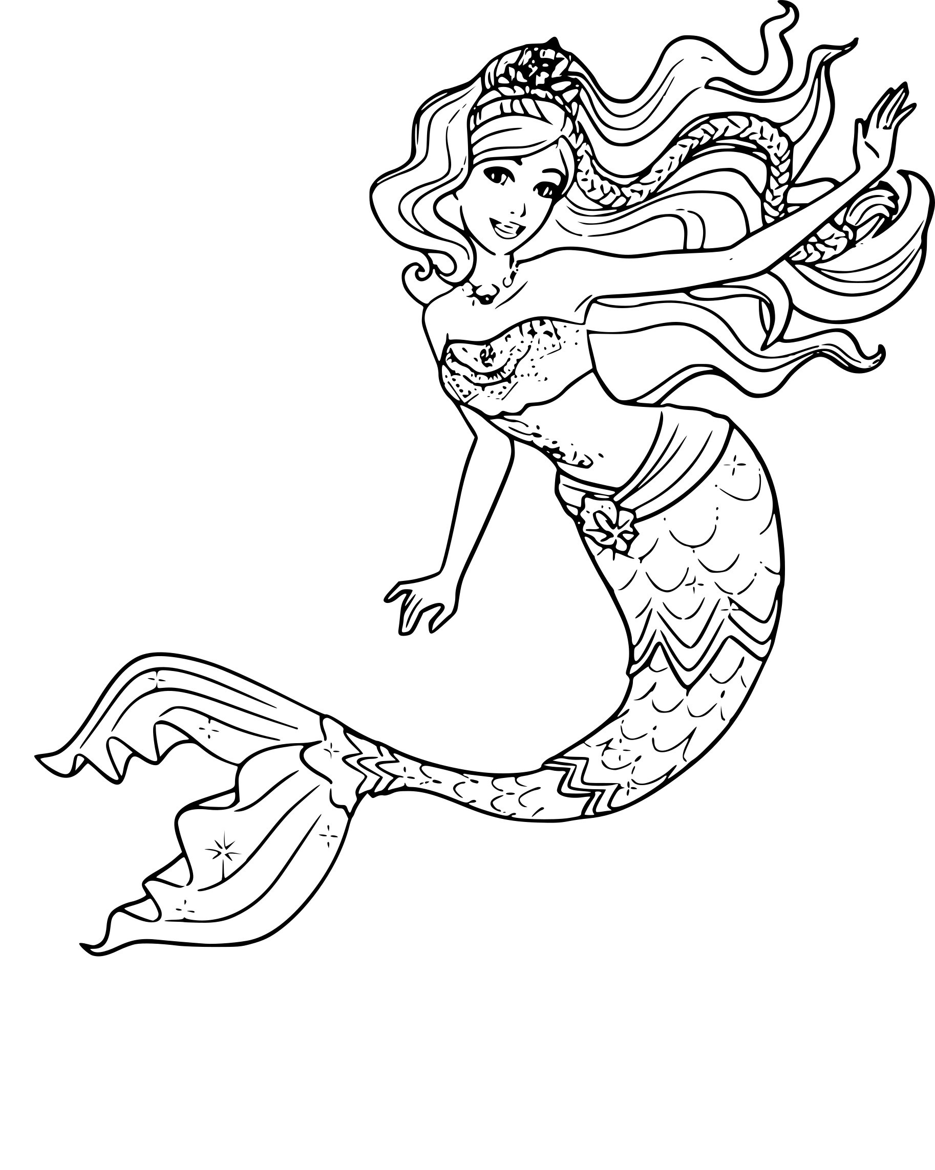 140+ Coloring Page Mermaid: Dive into a Sea of Colors 35