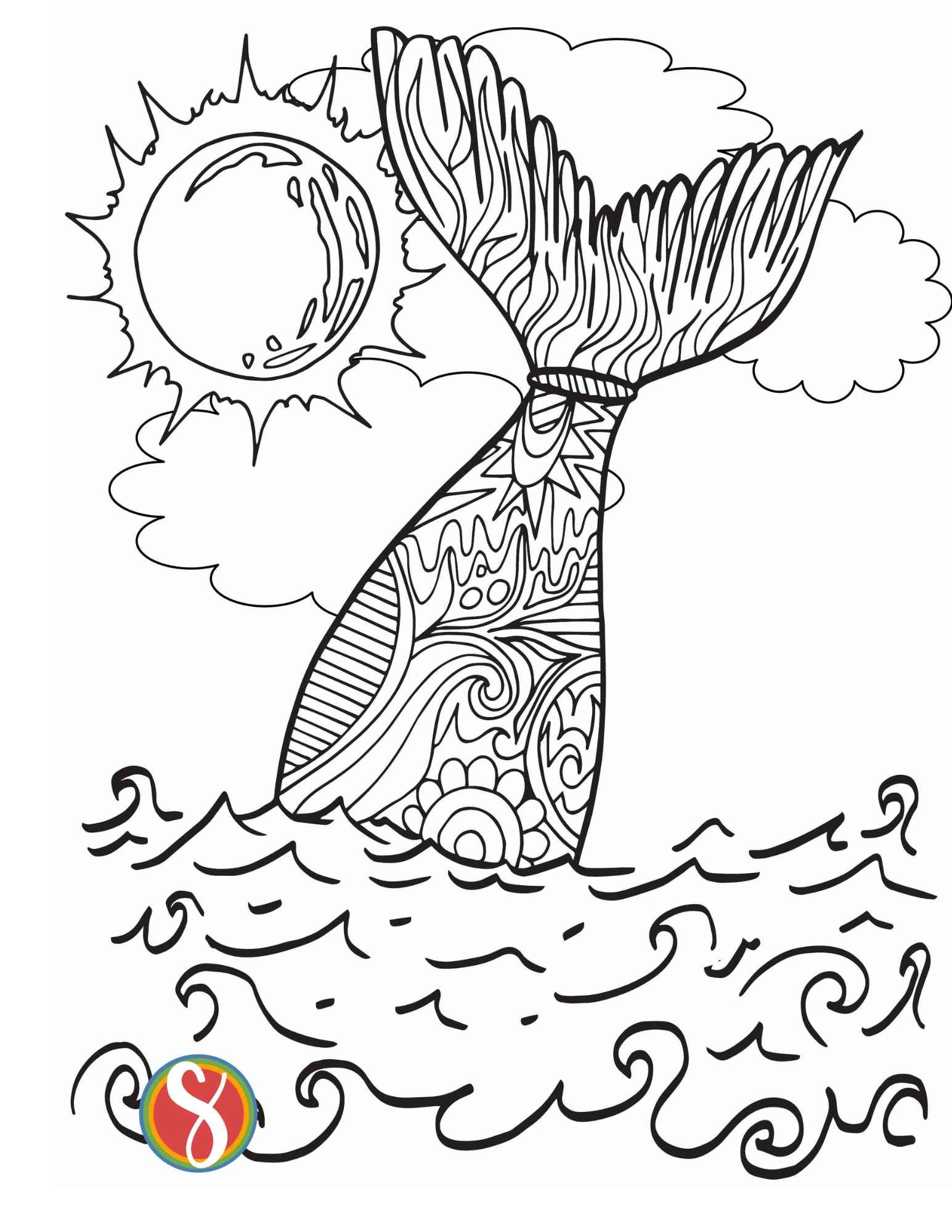 140+ Coloring Page Mermaid: Dive into a Sea of Colors 44