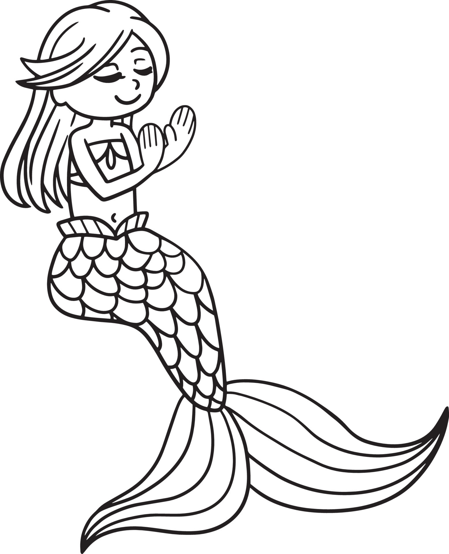 140+ Coloring Page Mermaid: Dive into a Sea of Colors 46