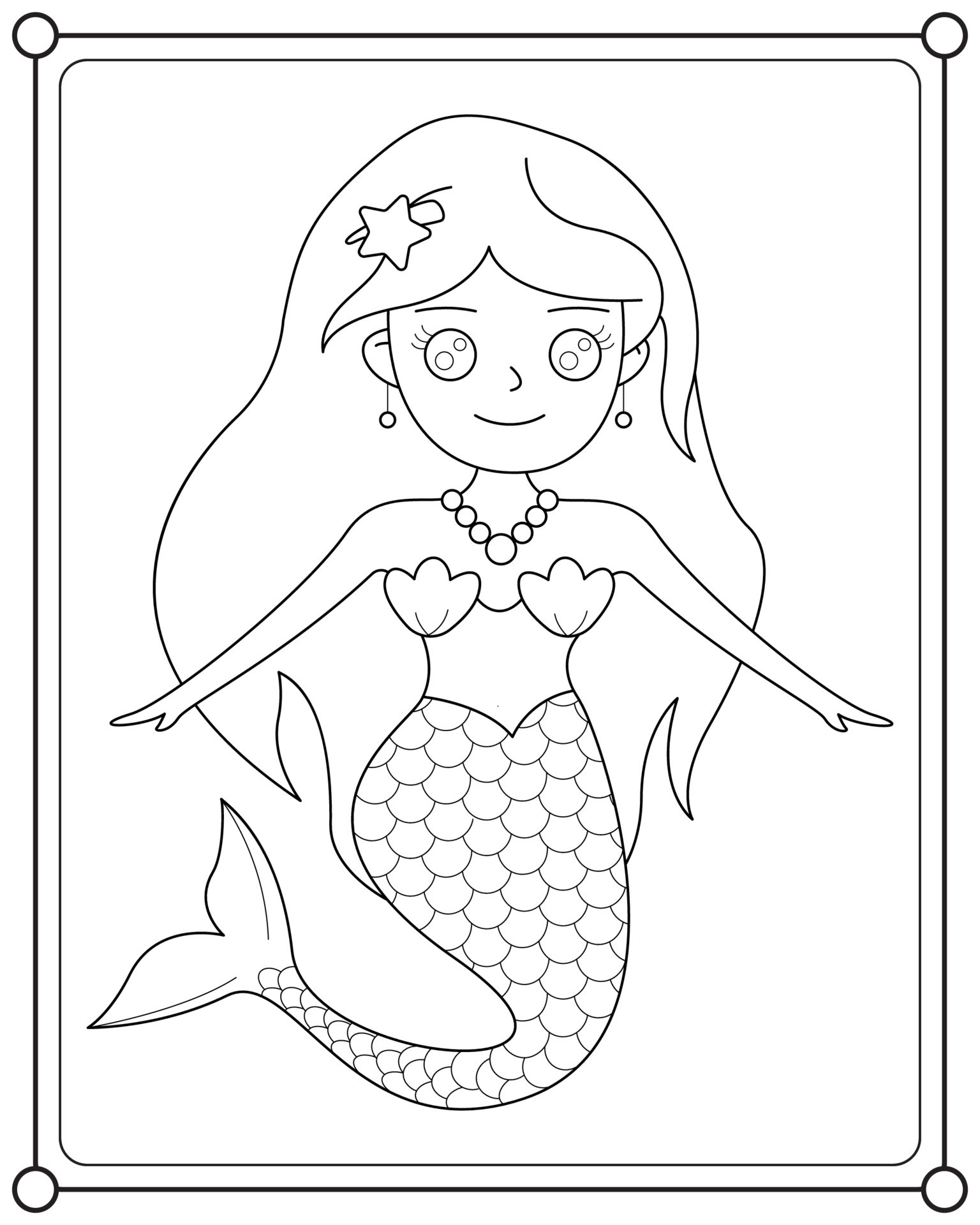 140+ Coloring Page Mermaid: Dive into a Sea of Colors 47