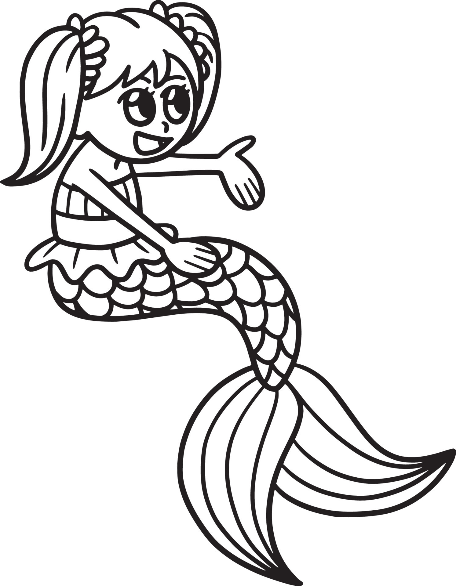 140+ Coloring Page Mermaid: Dive into a Sea of Colors 50