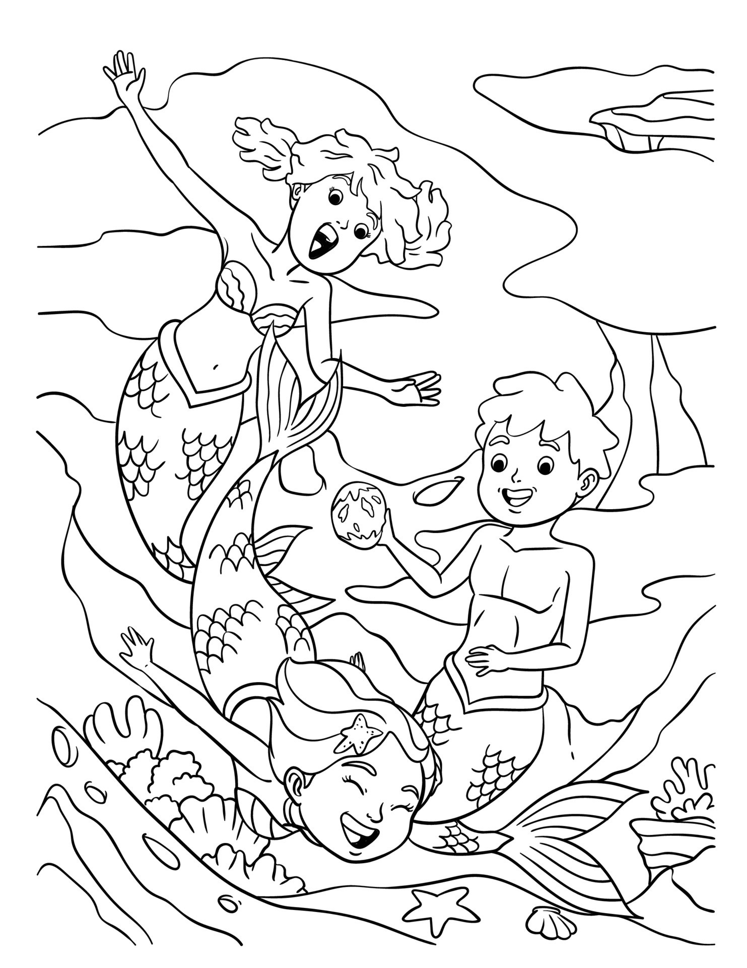 140+ Coloring Page Mermaid: Dive into a Sea of Colors 52